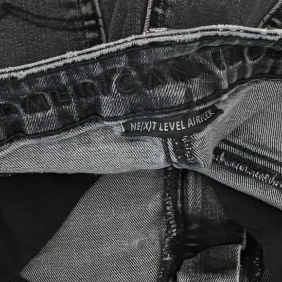 American Eagle Next Level Airflex Men's Black faded Jeans - Picture 5 of 7